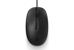 Myš drátová, HP 125 Wired Mouse, černá, optická, 1200DPI